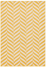 Load image into Gallery viewer, Muse Rug - Yellow Chevron MU08
