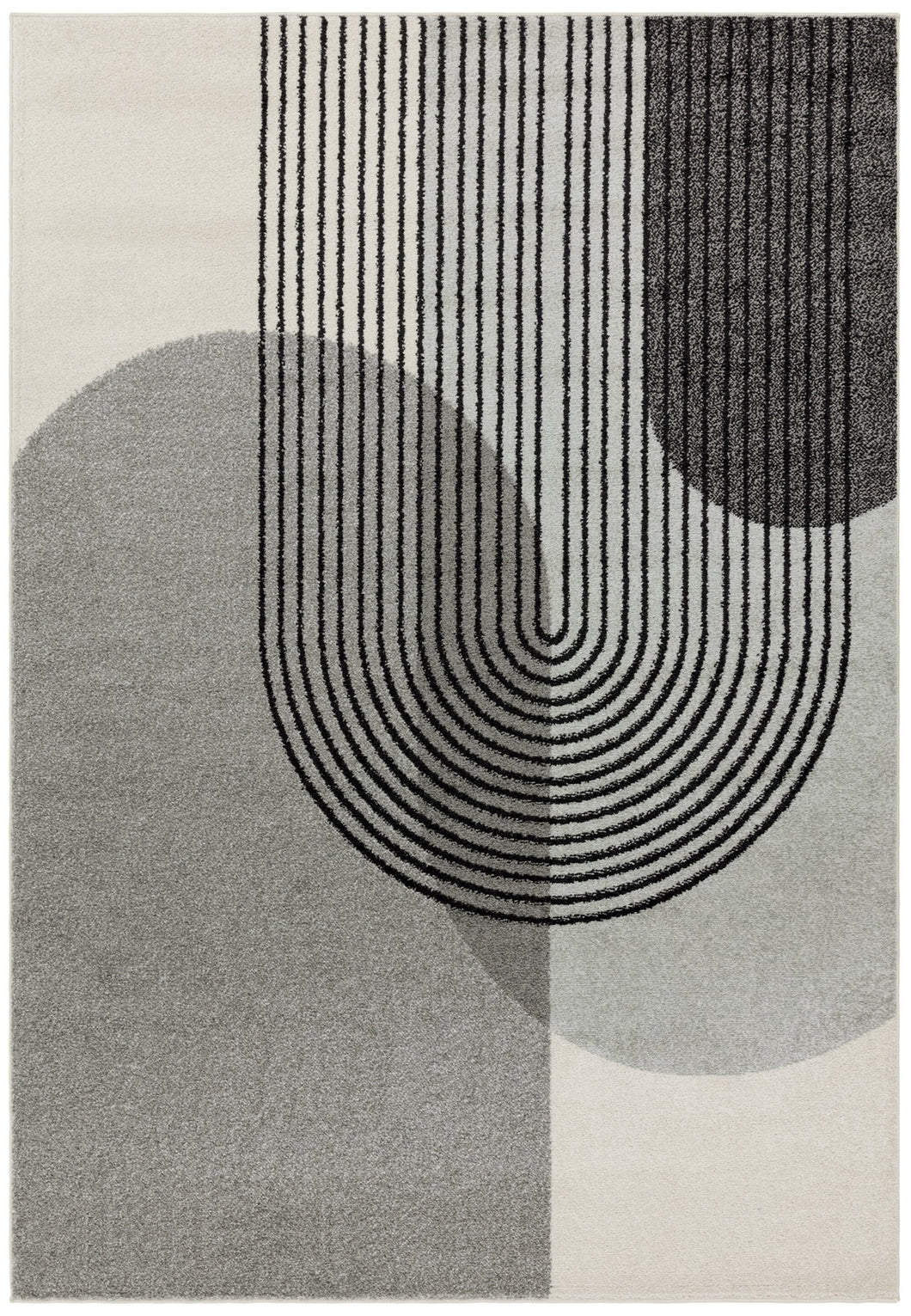 Muse Rug - Grey Retro MU14
