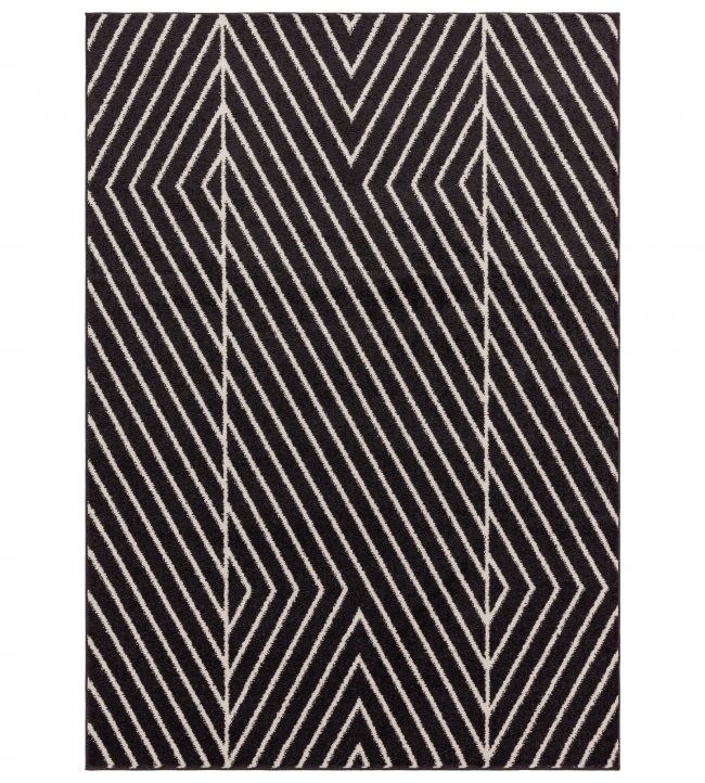 Muse Rug - Black Linear MU10
