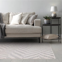 Load image into Gallery viewer, Muse Rug - Grey Chevron MU07
