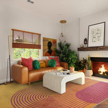 Load image into Gallery viewer, Muse Rug - Orange Retro MU13
