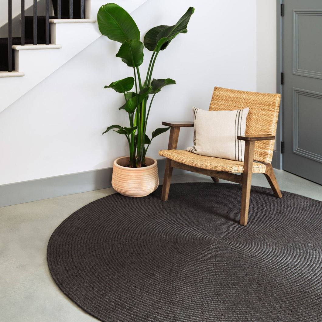 Nico Circular Rug - Charcoal 200cm x 200cm