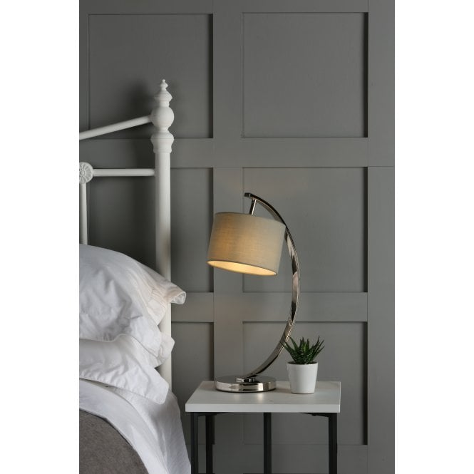 Laura Ashley - Noah Table Lamp - Polished Nickel