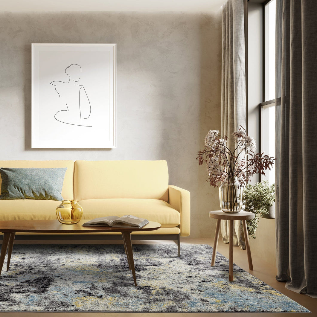 Nova Rug - Abstract Blue NV32