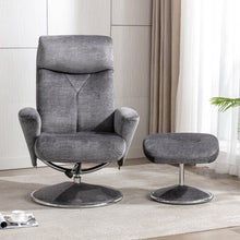 Load image into Gallery viewer, Paddington Swivel Recliner - Graphite Fabric
