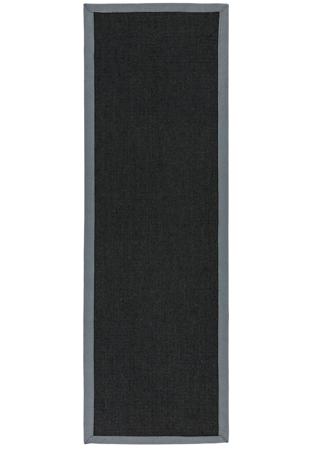 Sisal Rug - Black/Grey Border