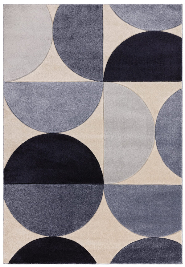 Sketch Rug - Curve Blue SK14