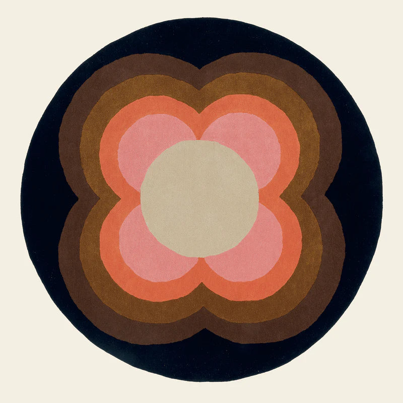 Orla Kiely Rug - Sunflower Pink