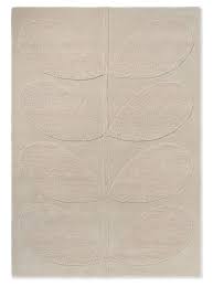 Orla Kiely Rug - Solid Stem Ecru