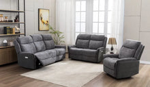 Load image into Gallery viewer, Treyton Fusion Electric Reclining Upholstery Collection - Grey
