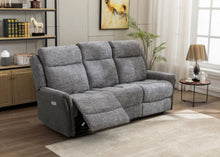 Load image into Gallery viewer, Treyton Fusion Electric Reclining Upholstery Collection - Grey
