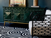 Load image into Gallery viewer, Florence Broadhurst Rugs - Turnabouts Black
