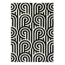 Load image into Gallery viewer, Florence Broadhurst Rugs - Turnabouts Black
