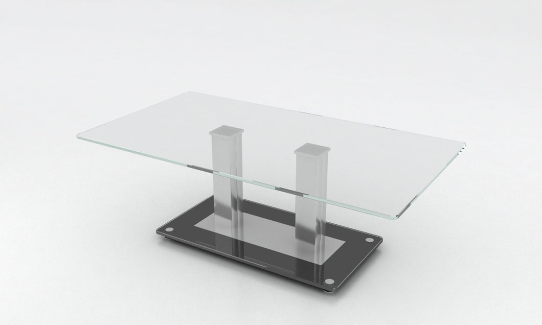 Verve Occasional Tables - Stainless Steel/Clear Glass