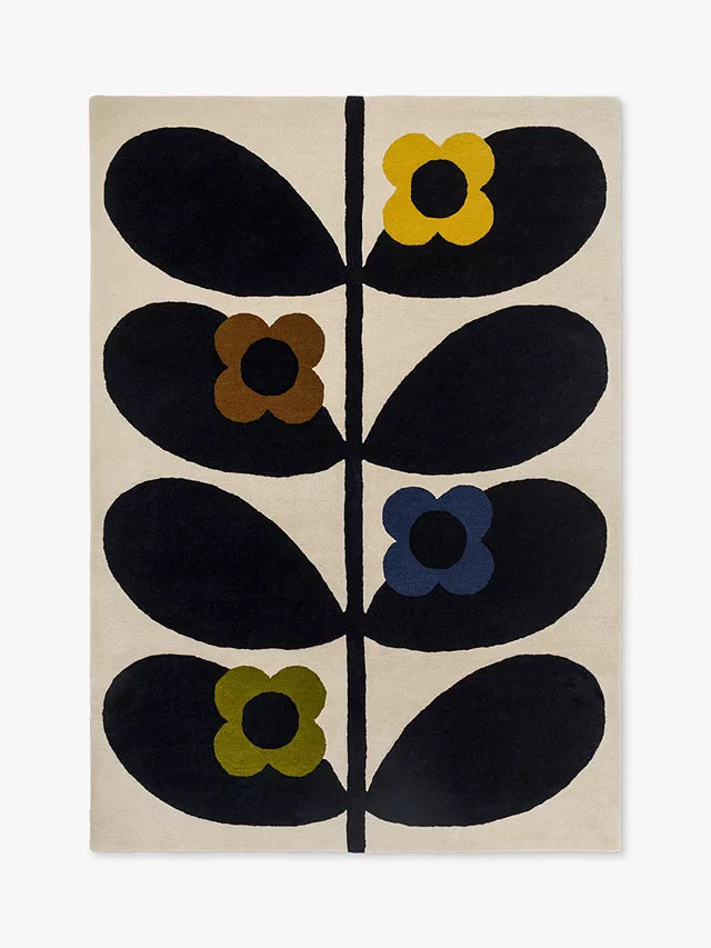 Orla Kiely Rug - Wild Rose Fawn