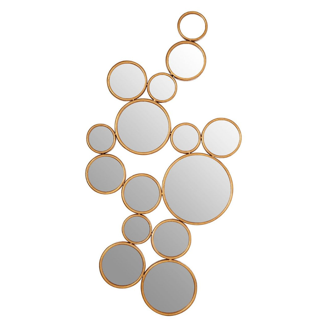 Zariah Multi Circle Wall Mirror - Gold