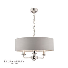 Load image into Gallery viewer, Laura Ashley - Sorrento Lighting Collection - Nickel and Silver
