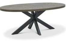 Load image into Gallery viewer, Ellipse Fumed Oak 6 Seater Table
