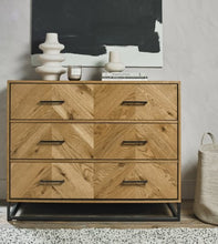 Load image into Gallery viewer, Bentley Riva Oak 3 Drawer Chest
