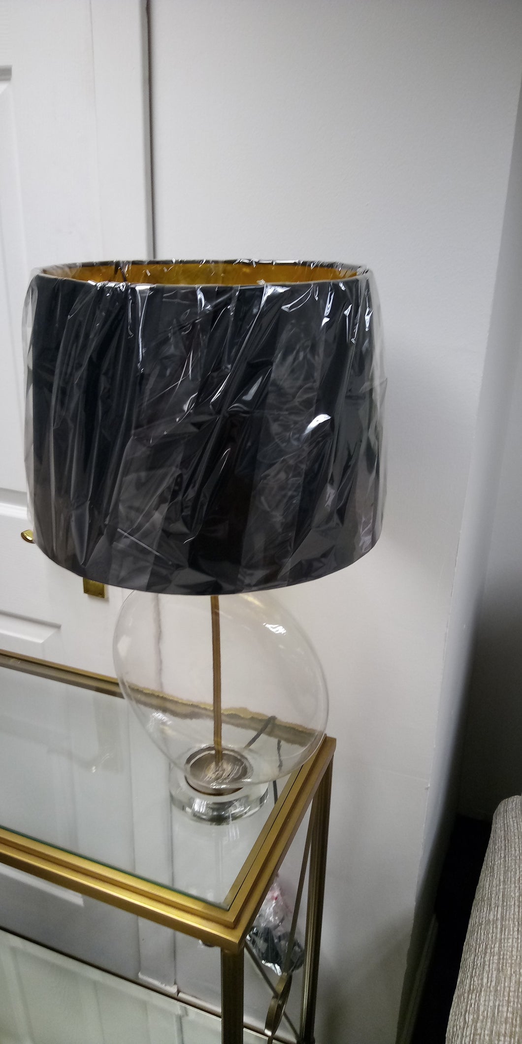 Africa Glass Table Lamp