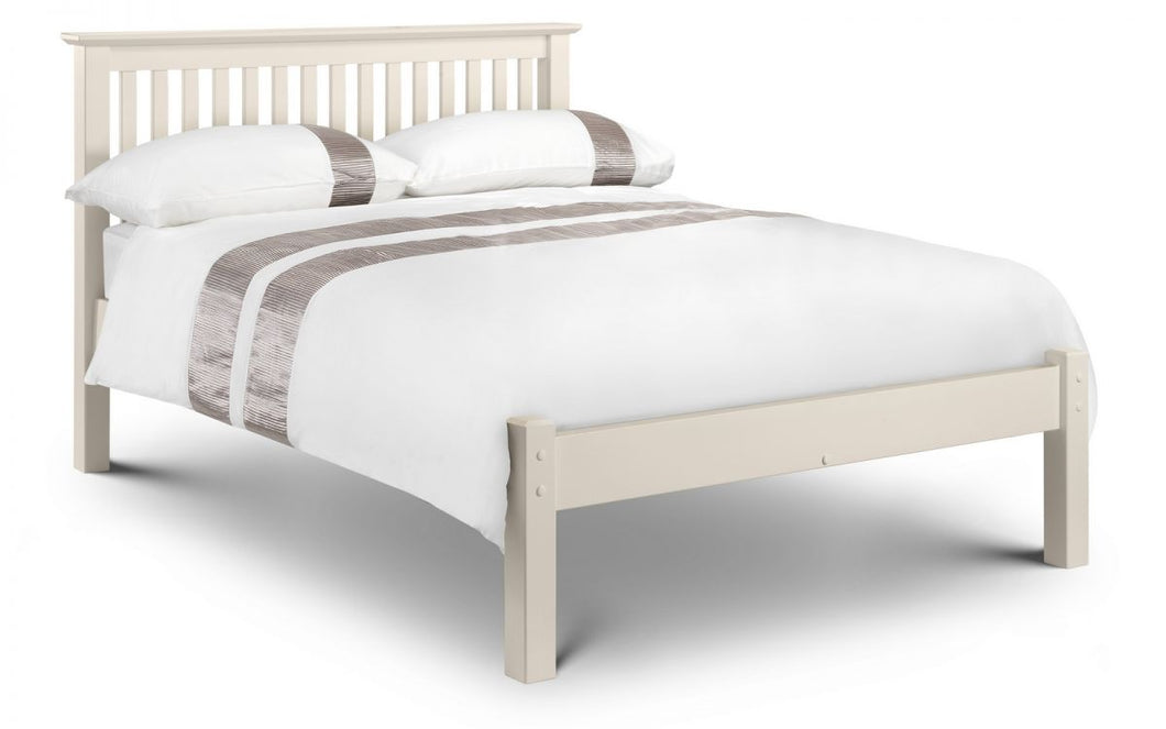 Barcelona White Low Foot End Bed