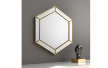 Load image into Gallery viewer, MELODY HEXAGONAL GOLD WALL MIRROR
